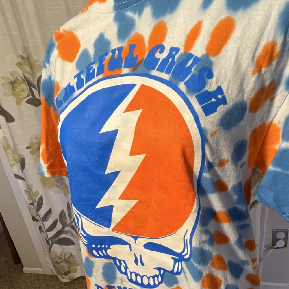 Grateful Dead Orange Crush Tie Dye T Denver Broncos Men’s M - Picture 3 of 7